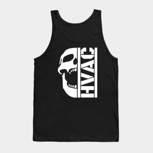 HVAC skull white Tank Top